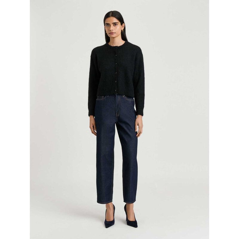 Veronika Maine Brushed Alpaca Wool Blend Cardigan image number 2